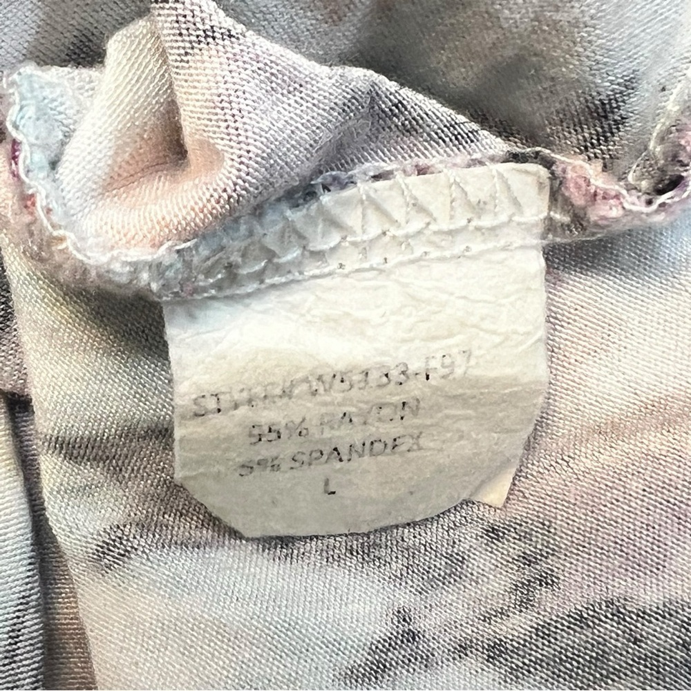 Pixley Women’s Edmond Henley Knit Top Green Chevron Size Large - Picture 5 of 5